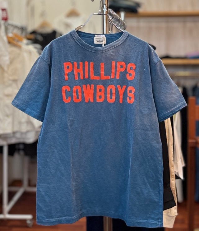 【30%OFF】DENIM DUNGAREE　ビンテージ 天竺 COWBOY TEE　オールドネイビー（メンズ）　22520419