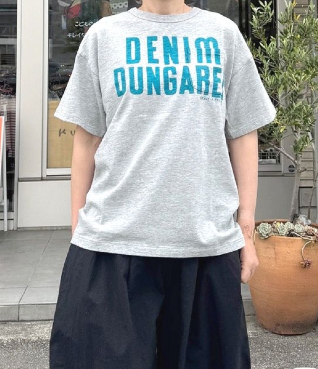 DENIM DUNGAREE　天竺 DENOVY DUNGAREE TEE　グレー（レディース）　22520446