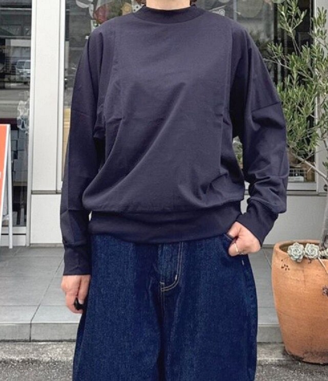 euphoric　Shoulder Point Tops  ショルダーポイントトップ（ダークネイビー） EU-CT5301