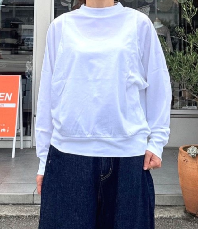 euphoric　Shoulder Point Tops  ショルダーポイントトップ（ホワイト） EU-CT5301