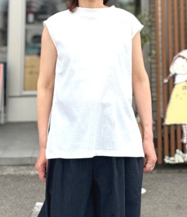 STELLA CIFFON Petalum crepe Tanktop(ホワイト) ST2-25505