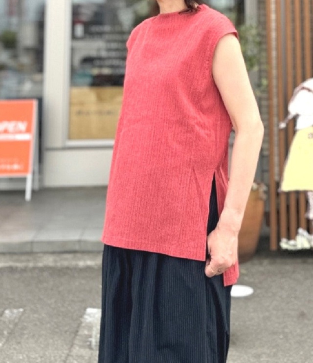 STELLA CIFFON Petalum crepe Tanktop(レッド) ST2-25505