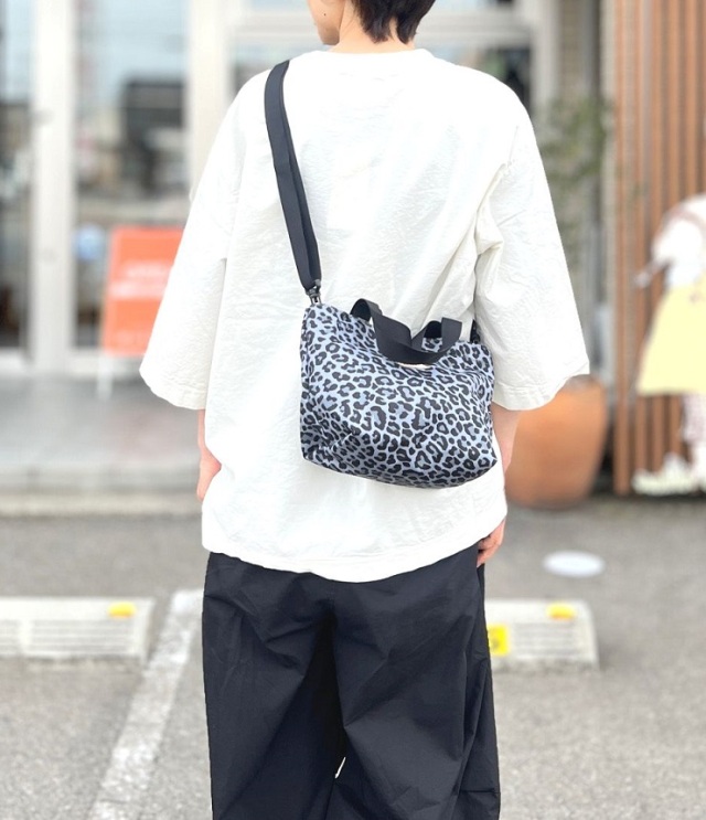 KELTY  ケルティ　MINI SHOULDER TOTE ミニロゴ 2WAY ショルダートート（グレーレオパード)