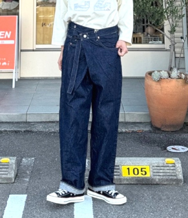 MARET デニムアシタックパンツ(ネイビー) M25P42