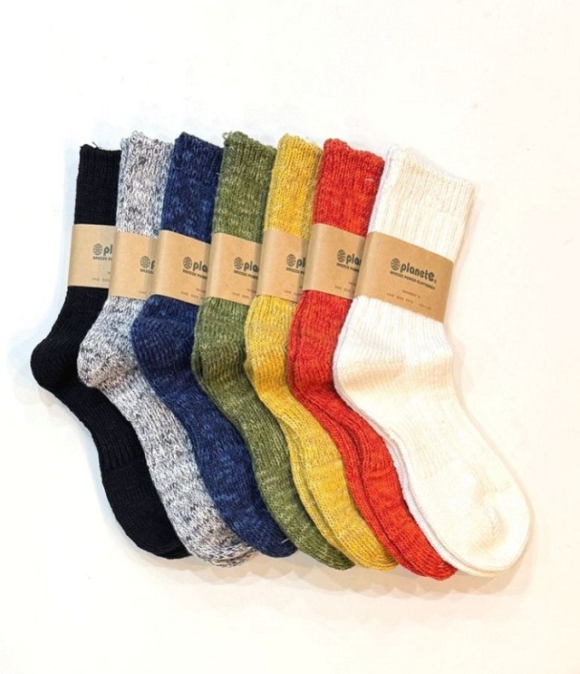 Planet-e Socks　リブ  ソリッド ソックス（Women）20603