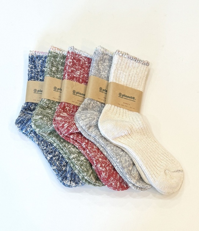 Planet-e Socks　コットンスラブ マウスチェンジ ソックス（Women）
