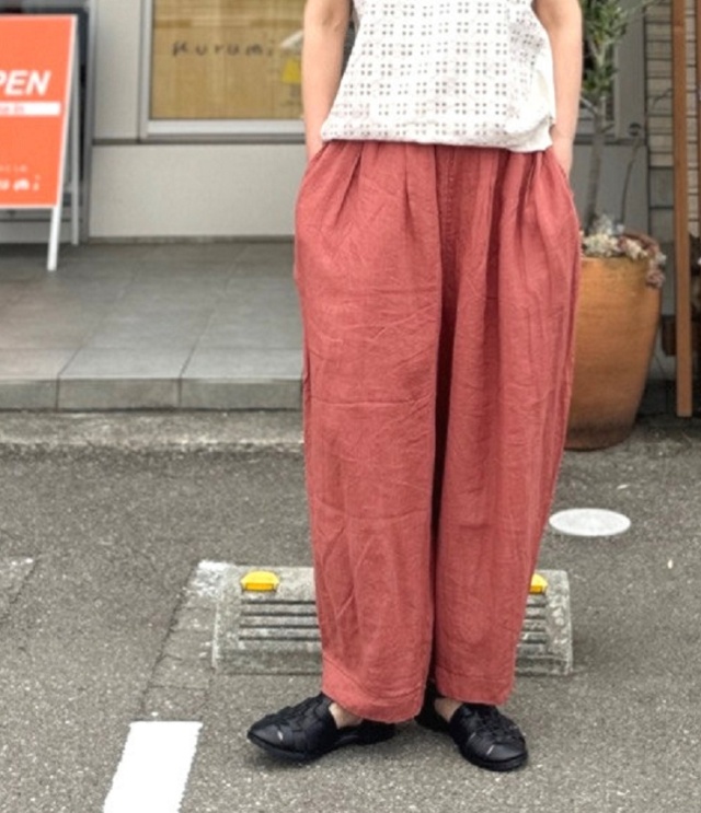 ESTROISLOSE　ラミーキャンバス パンツ（コーラル）EB26203