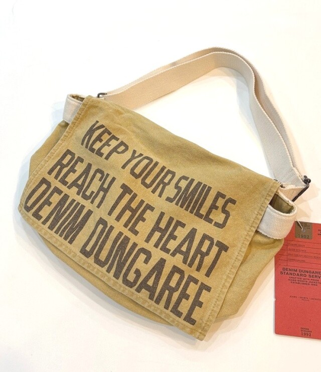 DENIM DUNGAREE オックス ショルダー BAG ベージュ 22580001