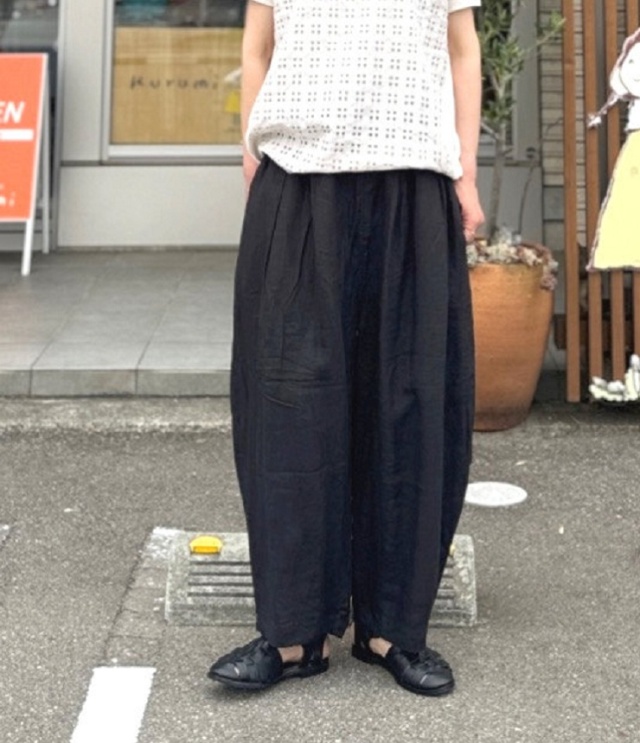 ESTROISLOSE　ラミーキャンバス パンツ（ブラック）EB26203