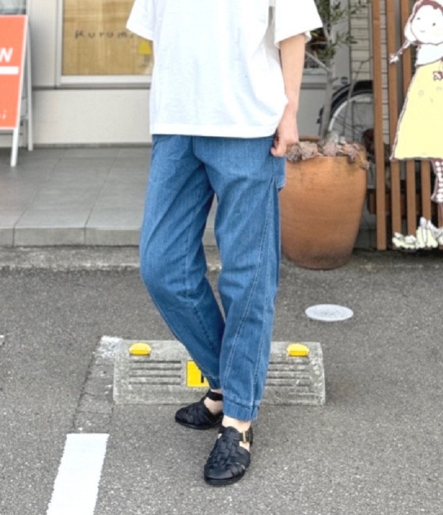 OFFICIAL TEAM　カットデニム スイッチング ジョガーパンツ　ブルー（アダルト） 1126129M　#NEEDLE WORKS_OFFICIAL TEAM_NEWO