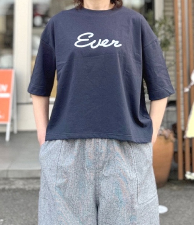 chloro sister  17BD天竺 ロゴプリントＴ（チャコール） CS3426  #chloro sister_toujours ensemble