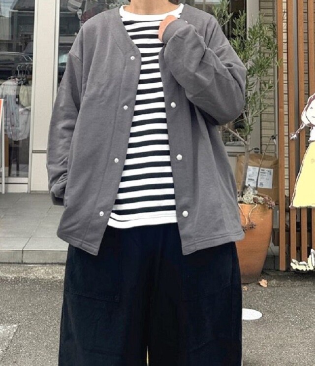 GENERATOR　ノーカラージャケット　チャコールグレー（160～170センチ） 915101  #GENERATOR_FOV_undeny.