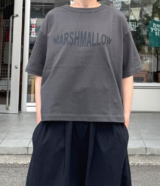 mao made　MARSHMALLOW TEE（スミクロ×ブラック） 531201