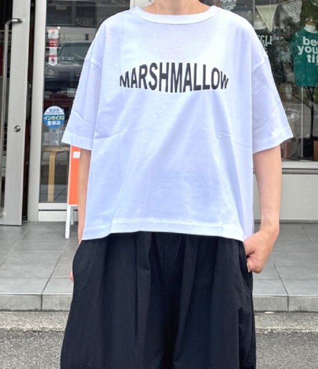 mao made　MARSHMALLOW TEE（ホワイト×ブラック） 531201
