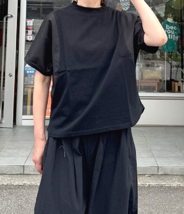 chloro sister  14/1BD天竺 切替ドルマンプルオーバー（ブラック） CS5143  #chloro sister_toujours ensemble