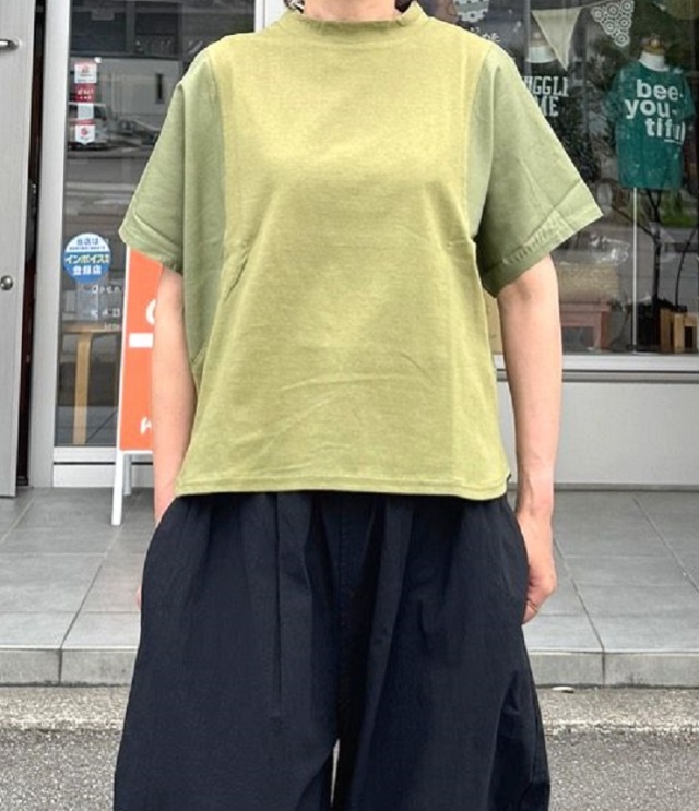 chloro sister  14/1BD天竺 切替ドルマンプルオーバー（グリーン） CS5143  #chloro sister_toujours ensemble