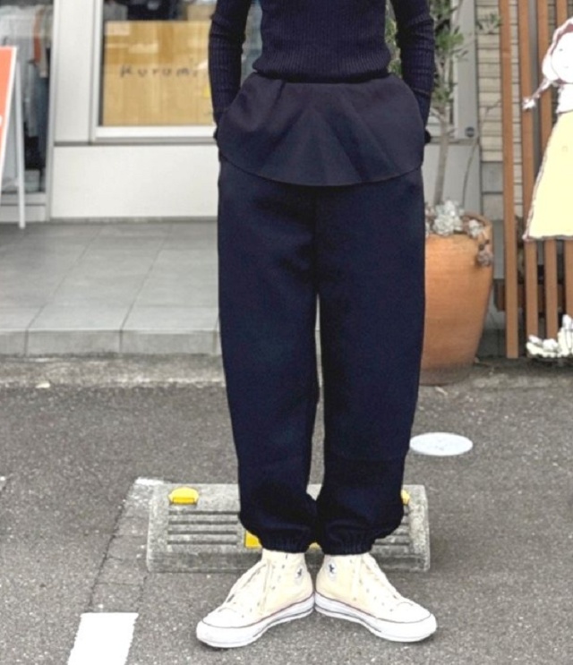 euphoric Layered Pants レイヤードパンツ(ブラック) EU-CT6310