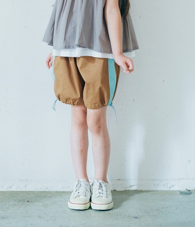 【50%OFF】６°vocaLe　フィアンココンビショーツ　キャメル（90、110センチ）