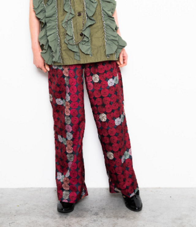 MARET　ビンテージ ヨーヨーキルト プリント イージーパンツ　 M25A46