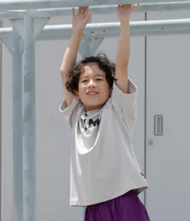 【50%OFF】ARCH&LINE　OG CLEAR COTTON I'N TEE オーガニックコットン グレー（125～135センチ） #165センチ以上