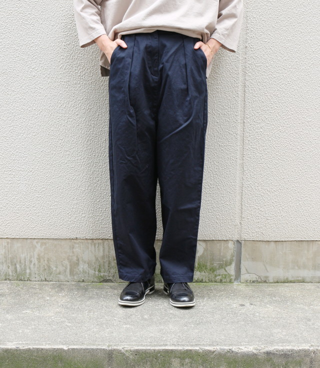 【60%OFF】Sabbatum　コンパクトチノクロスサルエルパンツ（ネイビー）