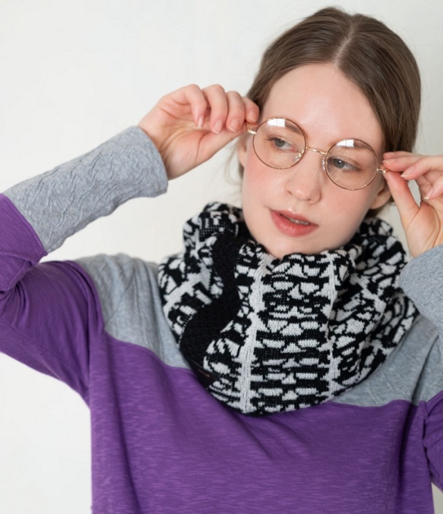 【先行予約 2026AW】tsukinowa　めがねニットのスヌード　TG060