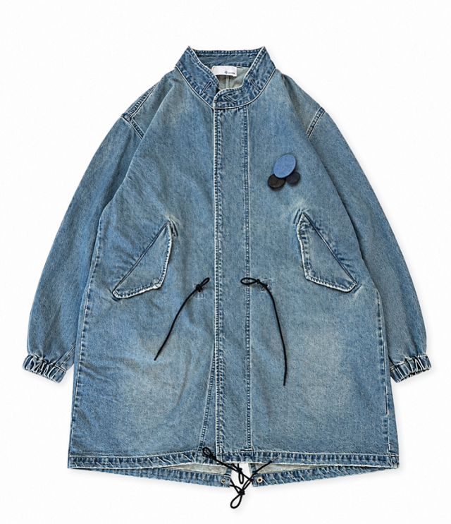 CLOTH ACROSS　DENIM M-65 COAT デニム M-65 コート（ダメージ） CA26F114   #秋のアウター
