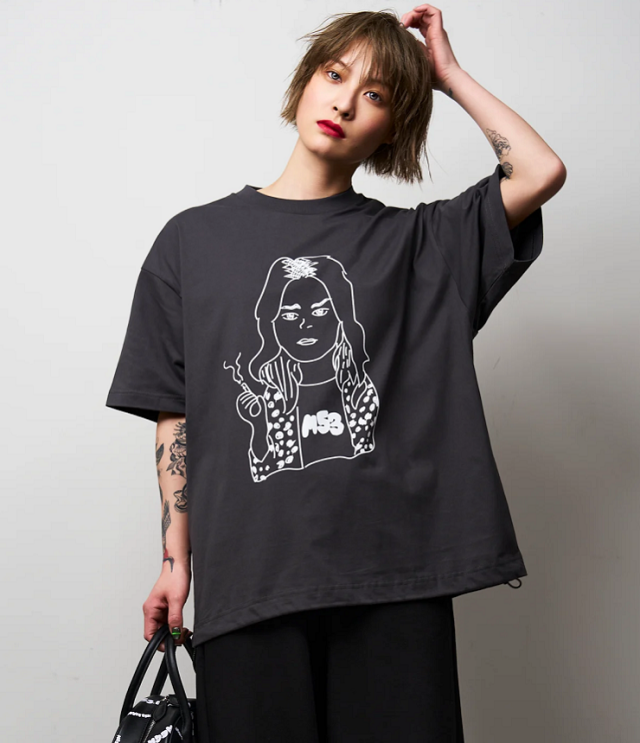 M53.　KATE T-SHIRT  ケイトTシャツ（グレー）ユニセックス　MC-108K