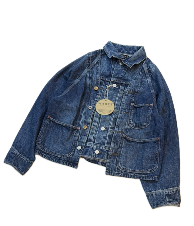 MARET　セルビッチデニム ドッキングジャケット（ブルー）　M25P21