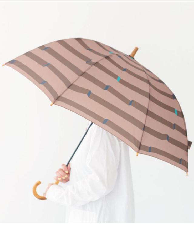 【20%OFF】392plusm　雨傘 長傘 手開き トリック（60センチ）