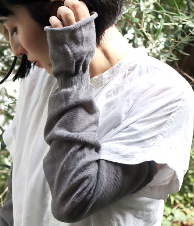 tawara　UVカット コットンリネン ゆる アームウォーマー  T60983 #KIVIS DOU_TAWARA #UV対策