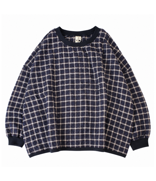 toujours ensemble   長袖クルーネック トリミング プルオーバー（パープル） TJ6543 #chloro sister_toujours ensemble