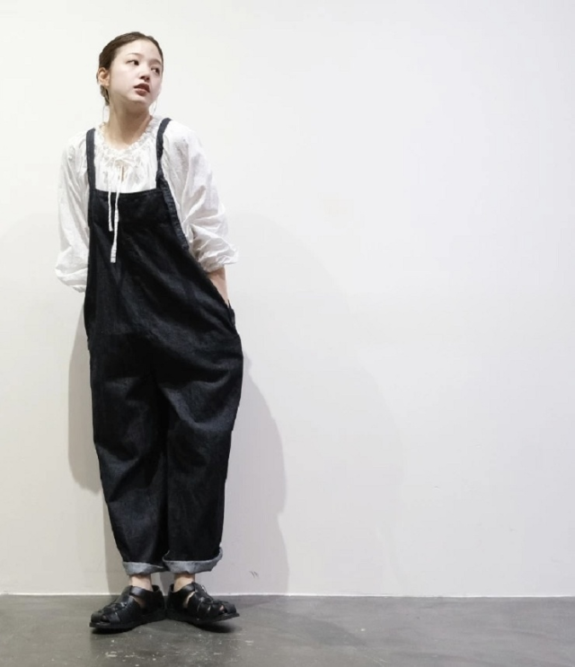 vent blanc　【定番】8ozデニム サロペット（インディゴ）VBP251354