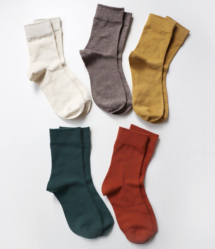 tawara　メランジ ハイゲージ ショート ソックス  t30908 #KIVIS DOU_TAWARA