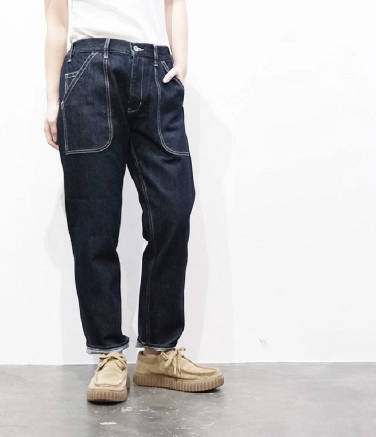 VENT BLANC+　【定番】12ozデニム ベイカーパンツ（インディゴ）VBP202340