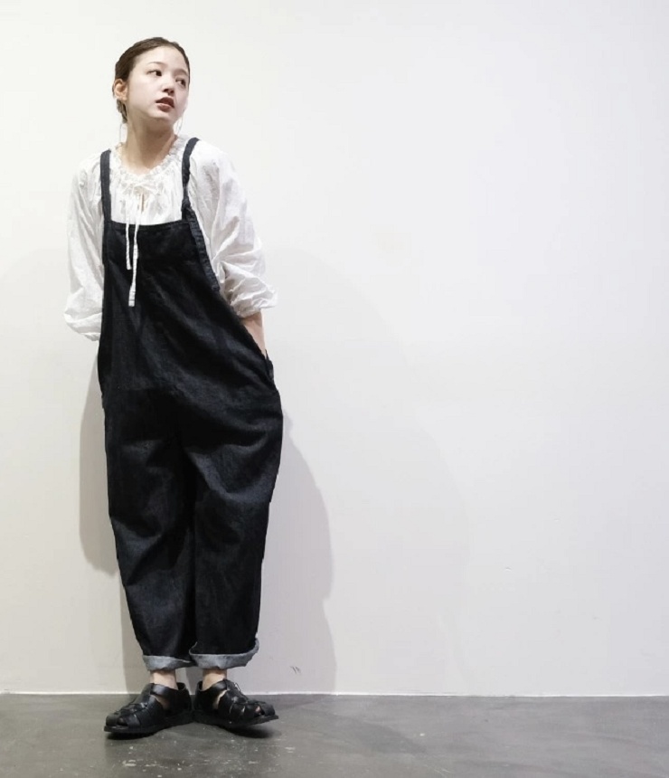 vent blanc　【定番】8ozデニム サロペット（インディゴ）VBP251354