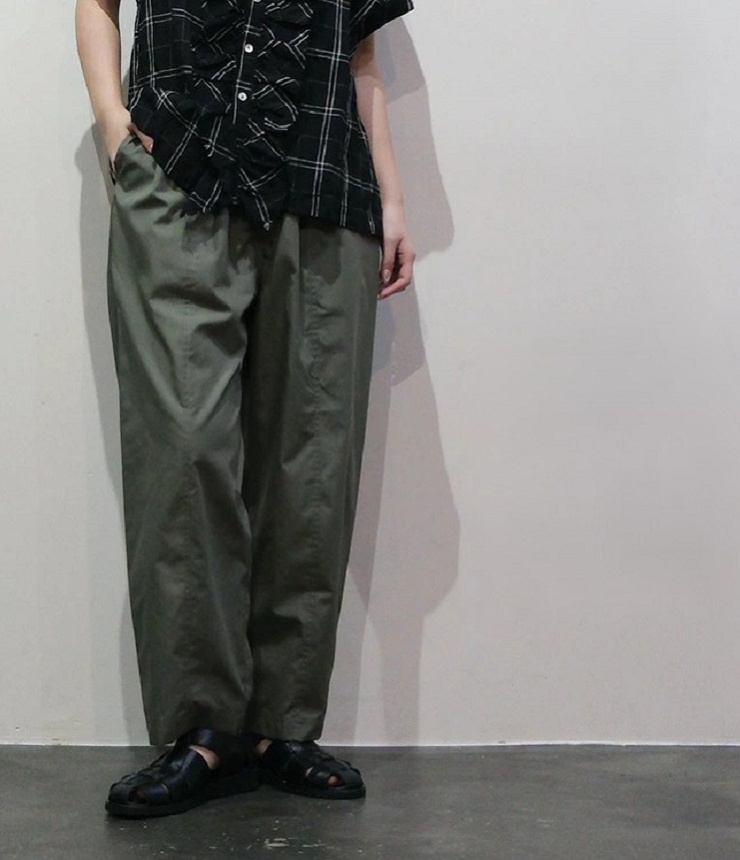 vent blanc　ECOPET®45s ブロード デザイン COCON パンツ（カーキ）VBP261503