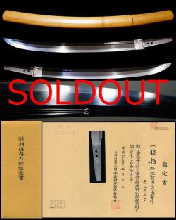 最上作大業物初代銘『肥前国住人忠吉作』素剣彫名刀天下五剣三池典太写し特別保存刀剣　