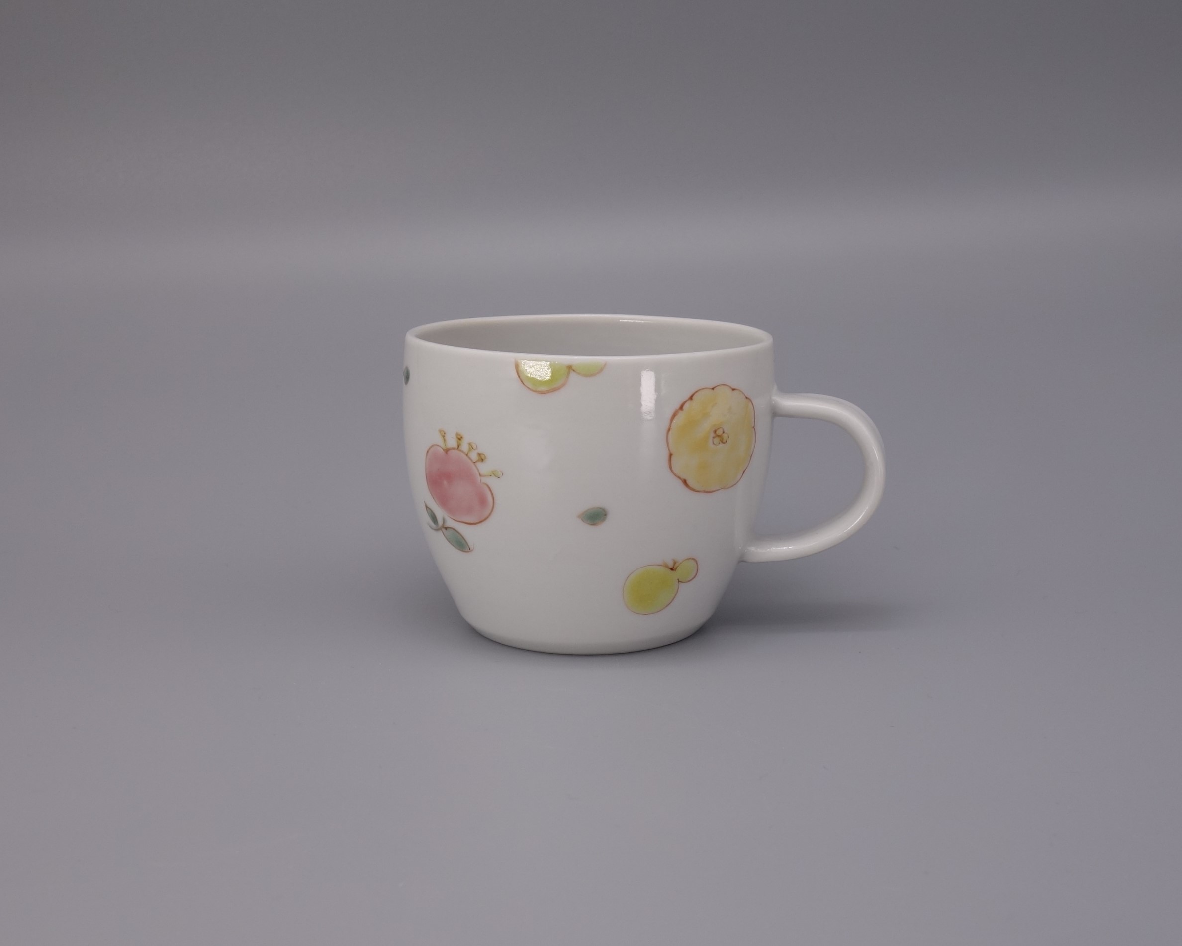 九谷焼　プチマグカップ　花蝶図  [ 川合孝知 ]