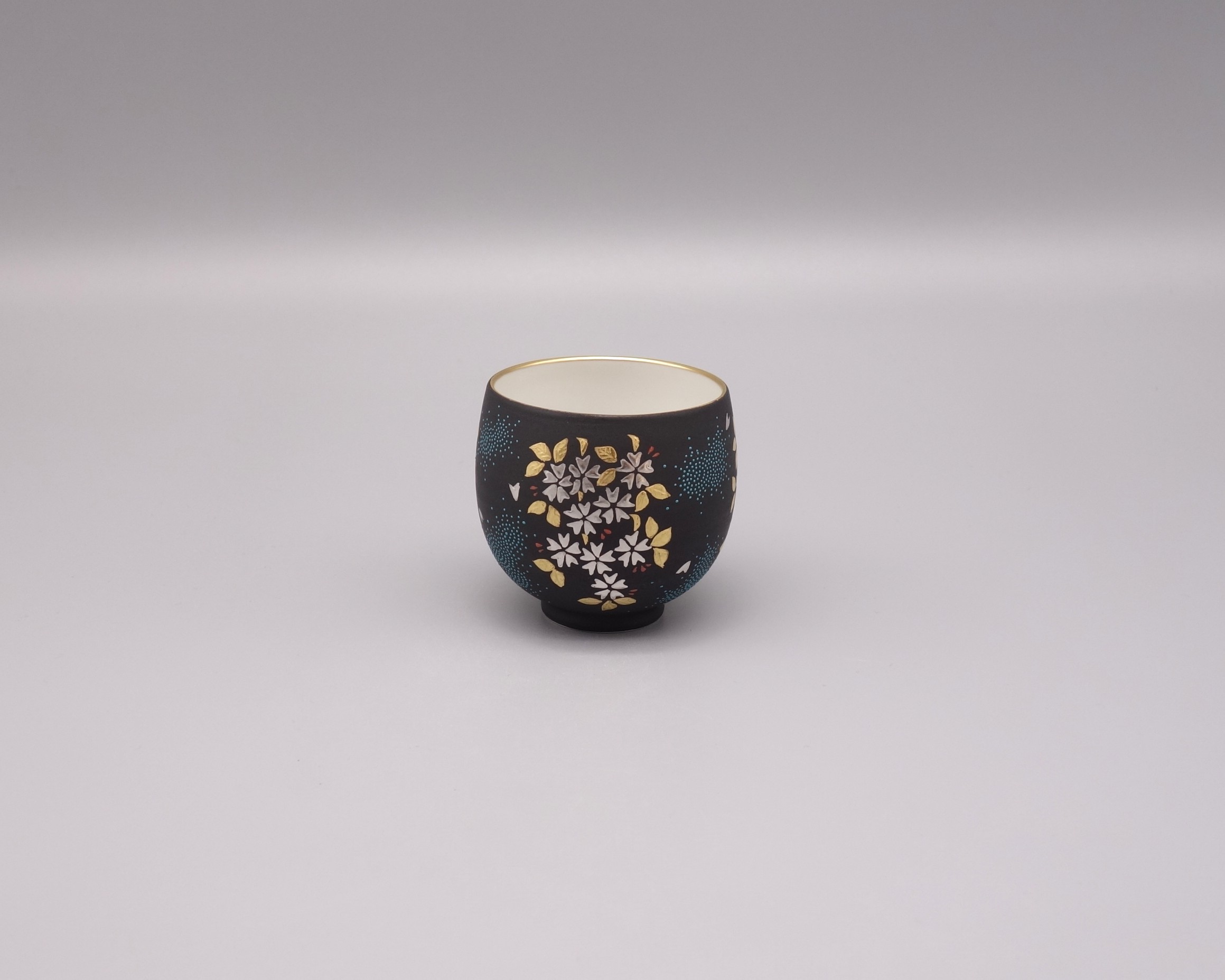 九谷焼酒盃　仲田錦玉