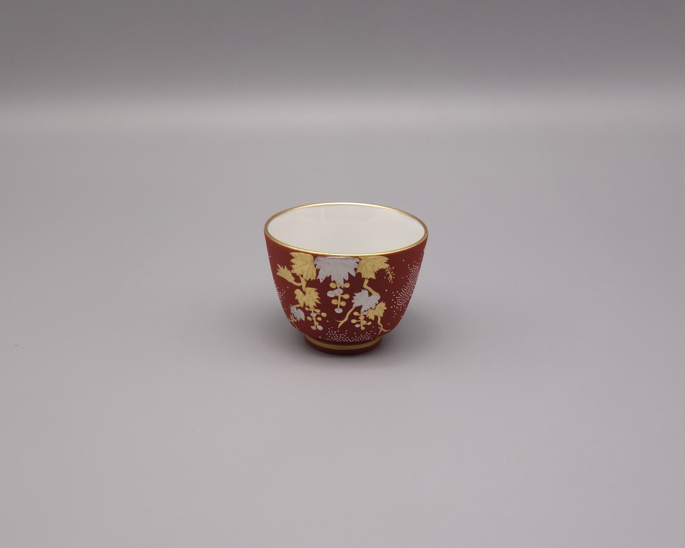 九谷焼酒盃　仲田錦玉