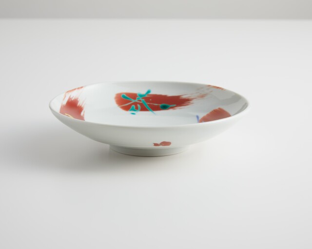 5枚皿揃（4.8号） 春夏秋冬 [ 万平窯 ]