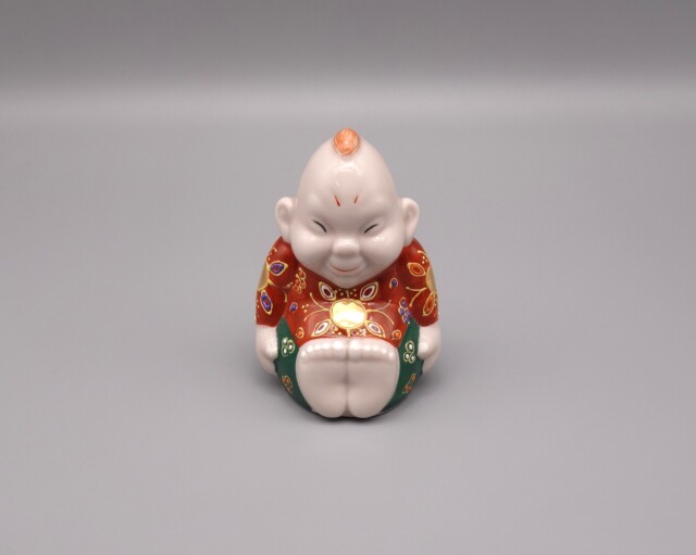 九谷焼 4号ビリケン 吉田屋風