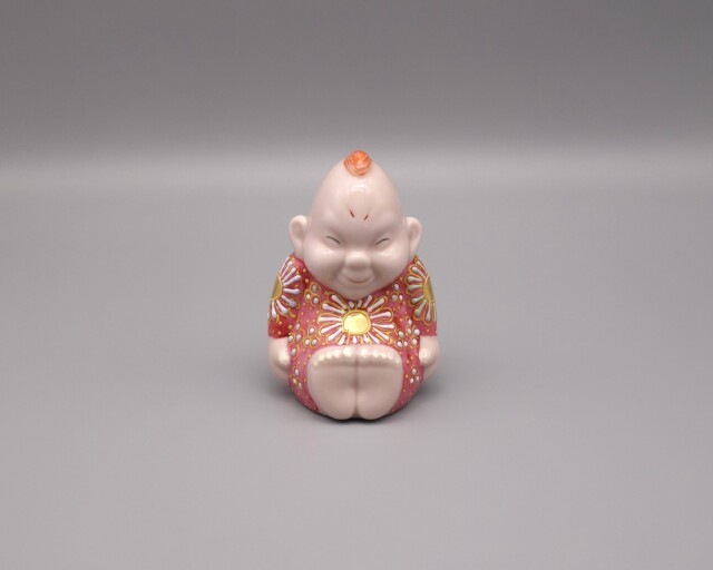 九谷焼 4号ビリケン 吉田屋風