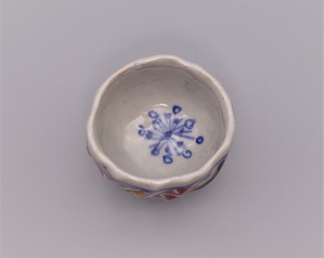 九谷焼長谷川紀代造色絵うさぎ文小皿手塩皿五客共箱M6445