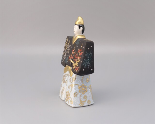 陶雛（雛人形）（台・金屏風・木札付） [ 三代 仲田錦玉 ]