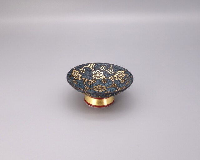 九谷焼酒盃　仲田錦玉