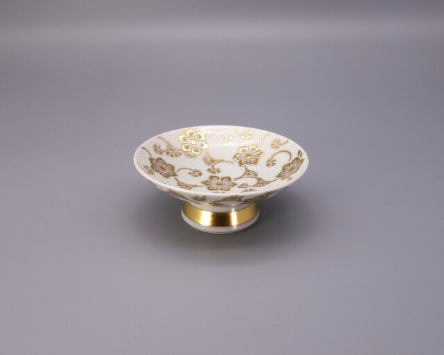 九谷焼酒盃　仲田錦玉