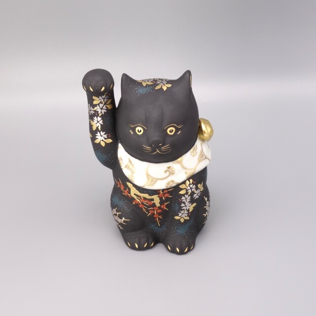 九谷焼 招き猫 ５.５号＆古色大正 招き猫 新品 箱付き 九谷焼 招き猫 5.5号＆古色大正 招き猫 新品 箱付き