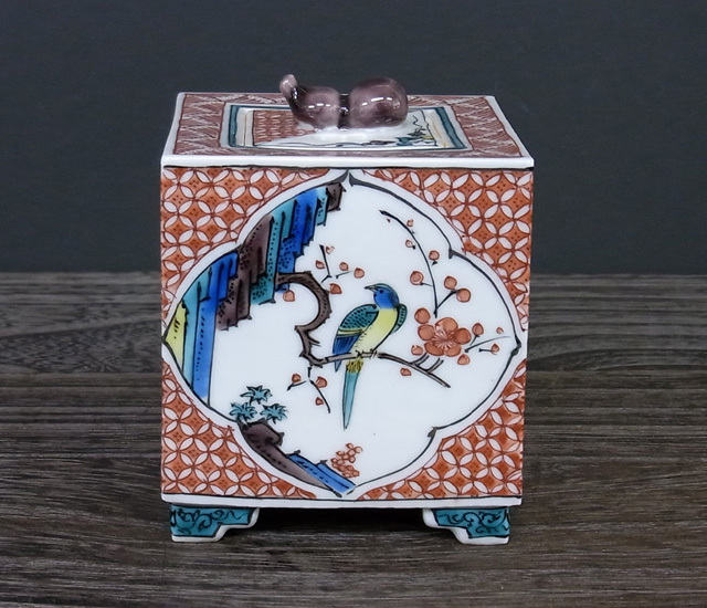 香炉（角） 色絵花鳥文 [ 宮本忠夫 ]